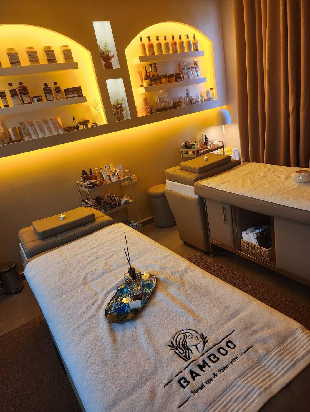 Bamboo salle massage luxe