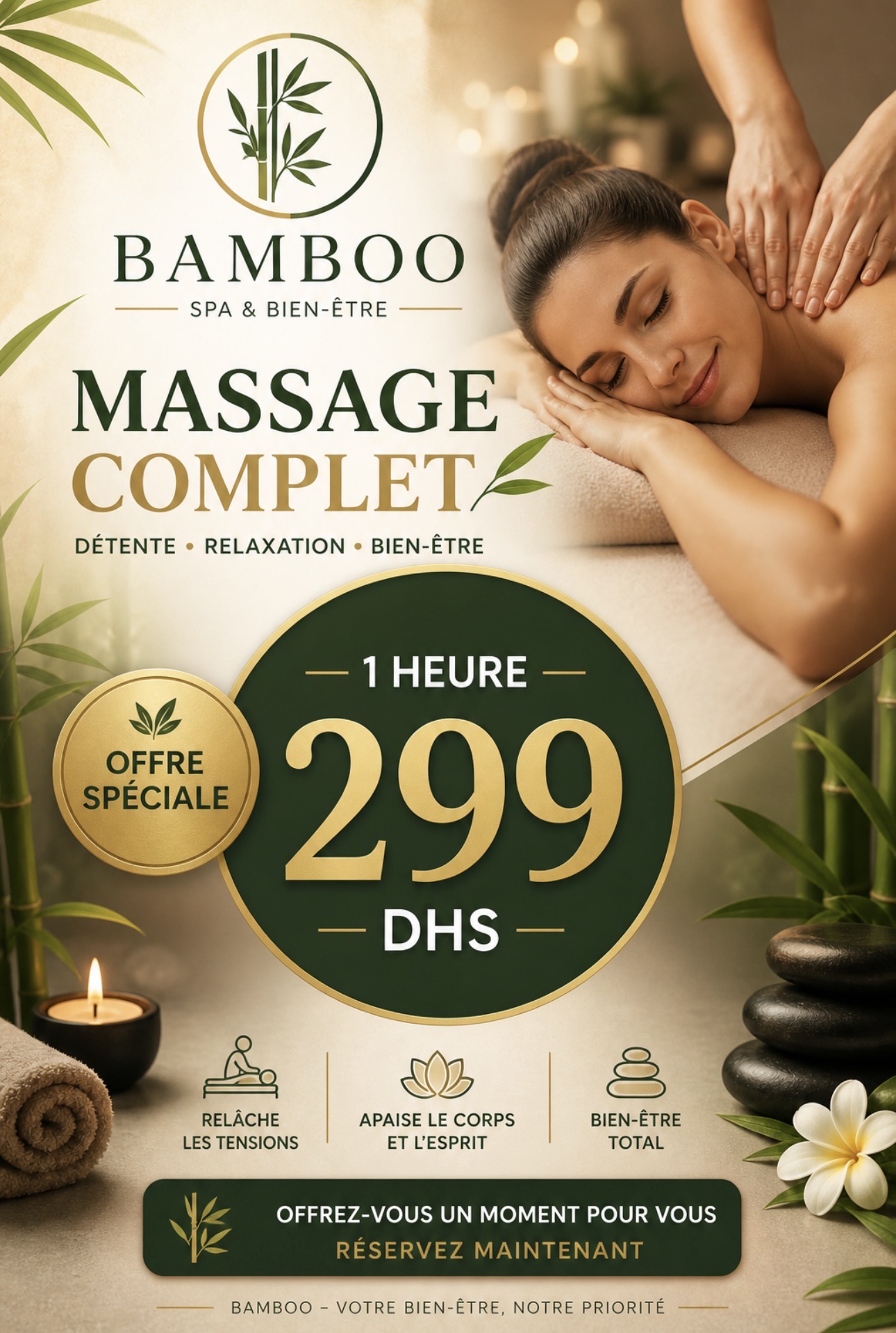 Massage Complet - Menu Bamboo