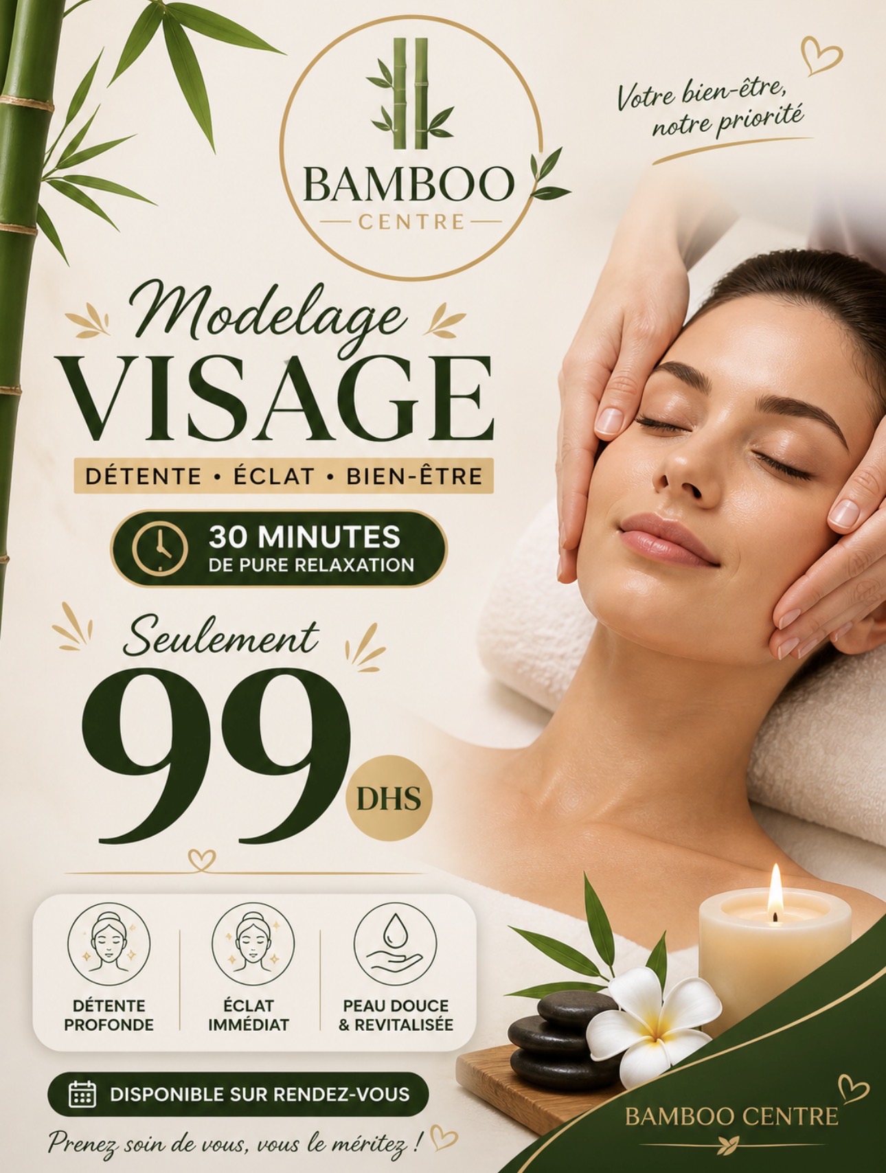 Modelage Visage 99 DHS - Menu Bamboo