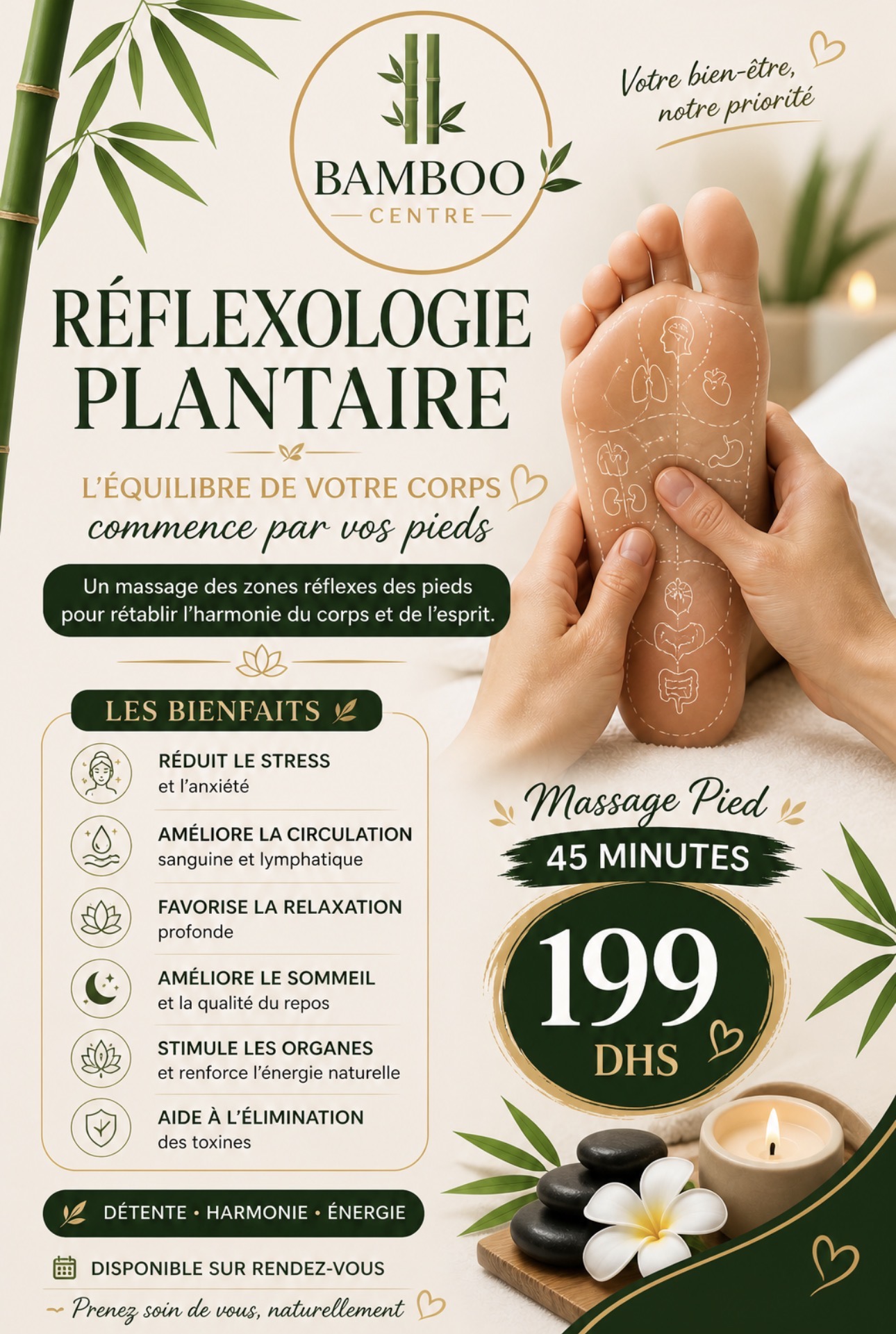 Réflexologie Plantaire - Menu Bamboo